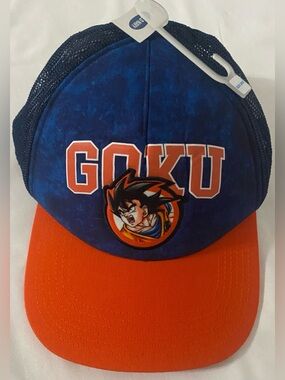 New-Dragon Ball Z Goku Adjustable Trucker Hat